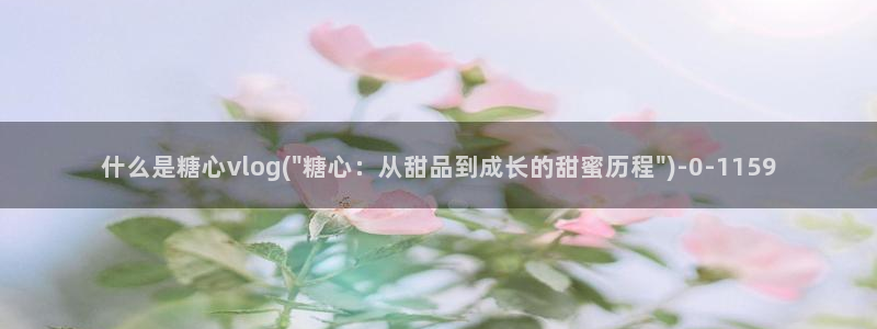 糖心vlgo神探狸狸：什么是糖心vlog(\